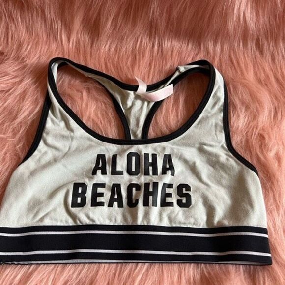 Pink By Victorias Secret Aloha Beaches Sports Bra Size Small - Picture 1 of 8